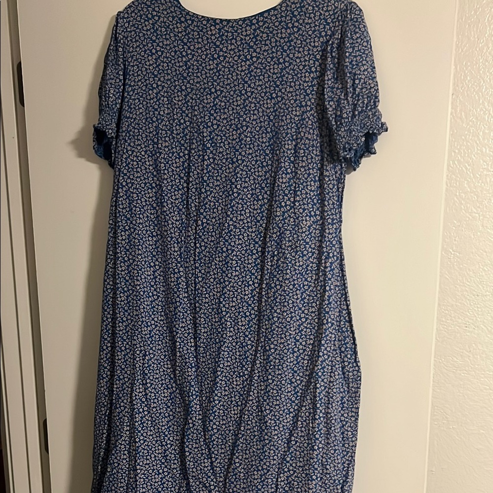 Floral Blue Dress
